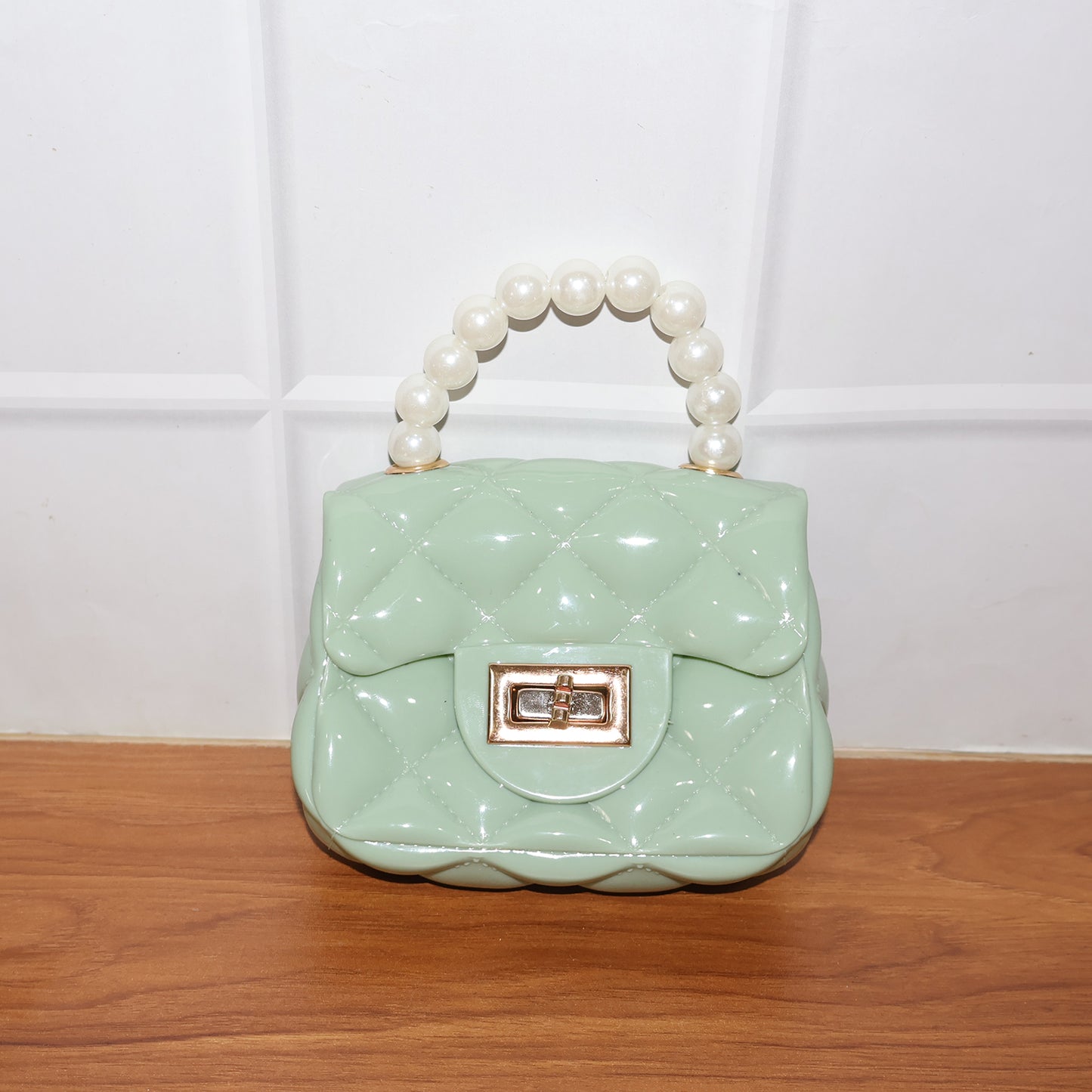 Elegant Quilted Mini Handheld Sling Fashion Handbag (1 Pc)