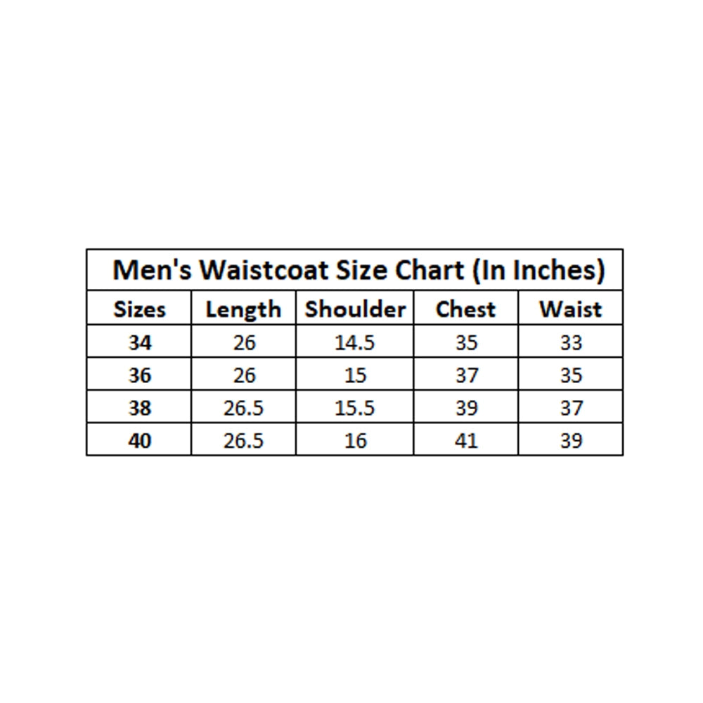 Generic Men’s Jacquard Printed Full Sleeve Waistcoat – Red & Beige