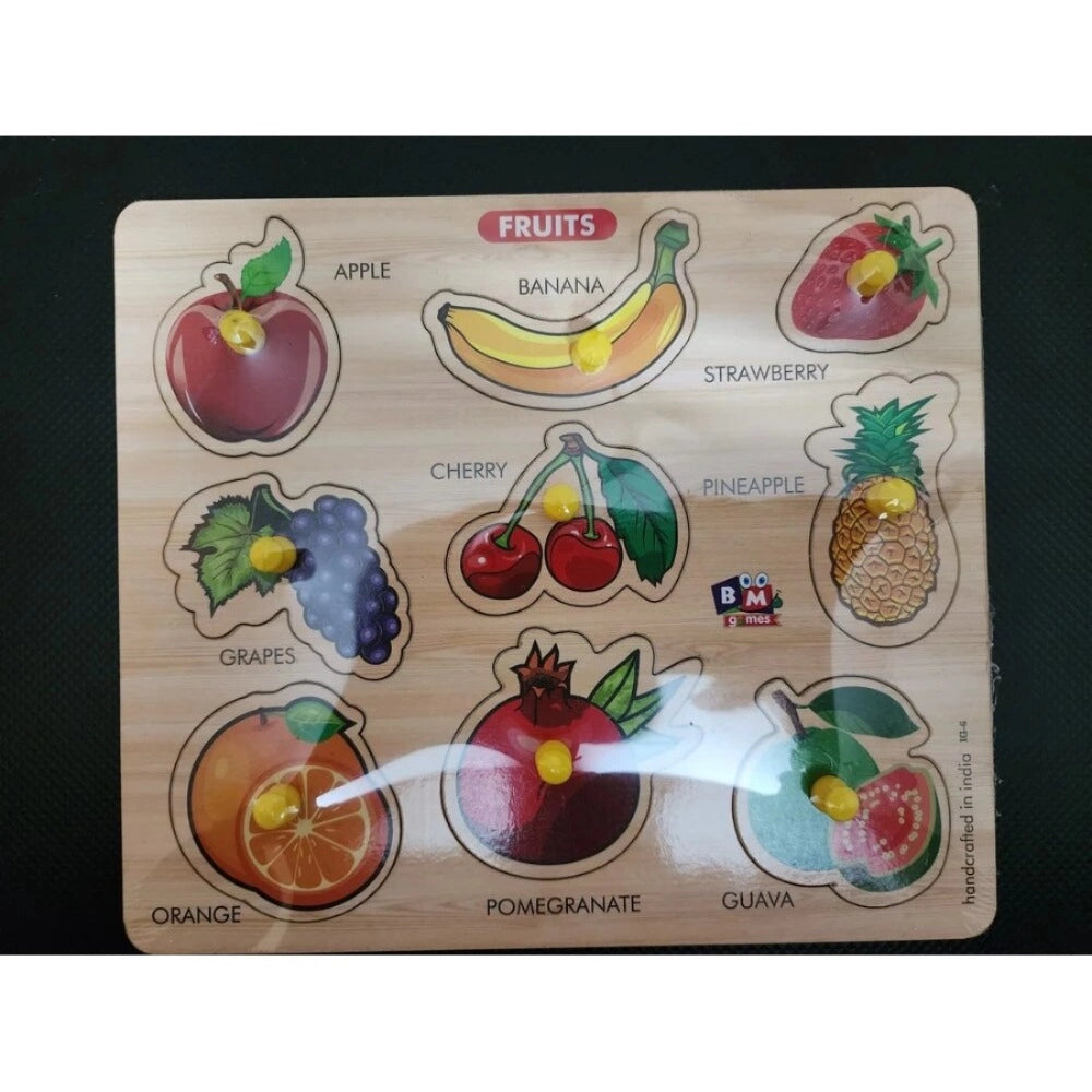 Wooden Fruit Puzzle for Kids – Educational Wooden Toy | 3+ Years