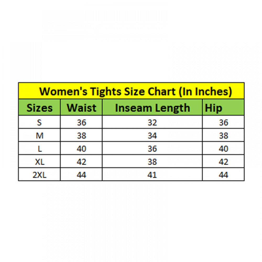 Generic Women's Polyester Solid Ankle length High Waisted Tights (Sea Green)