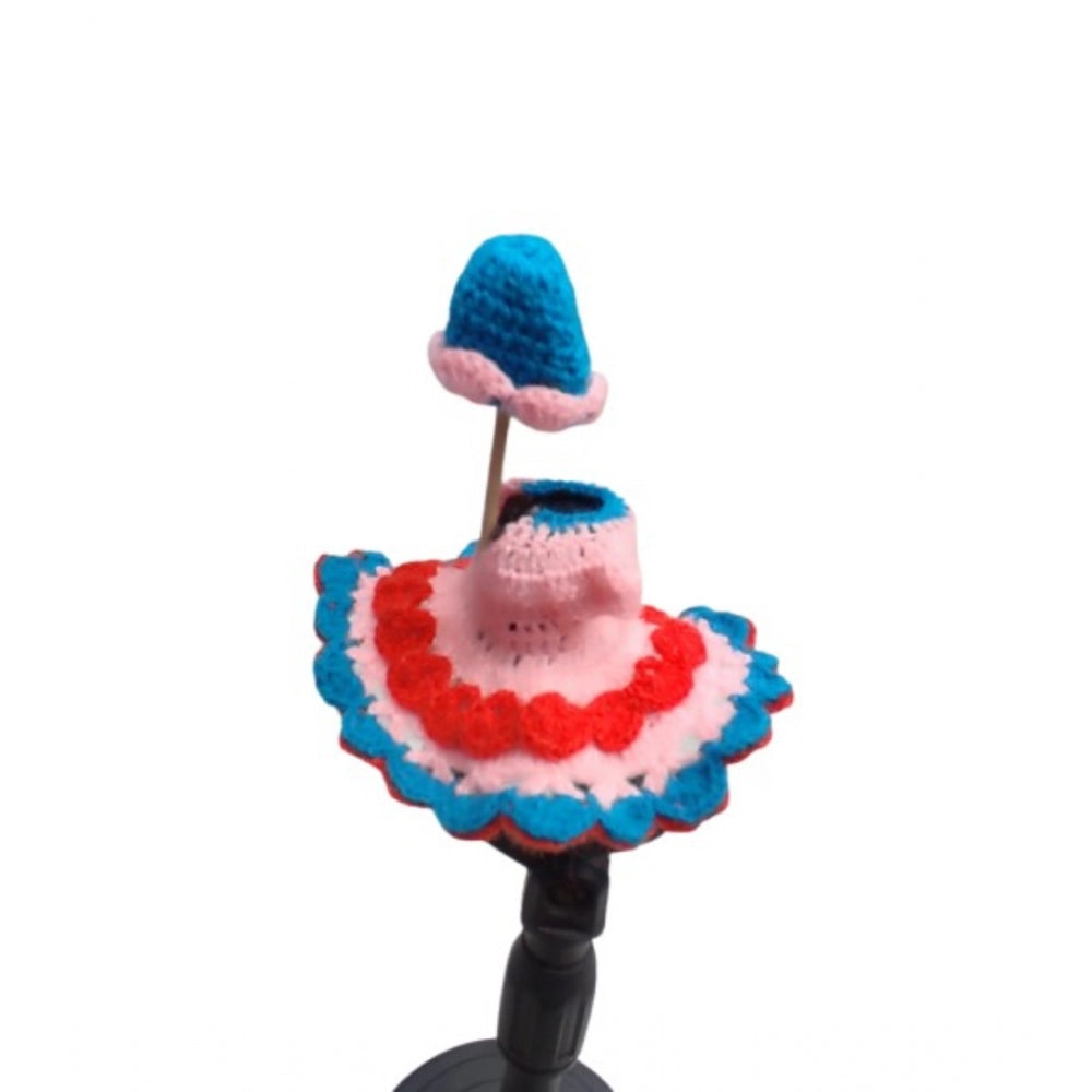 Generic Laddu Gopal Tharad Dress Size: 0 To 6 (Baby Pink-Red)