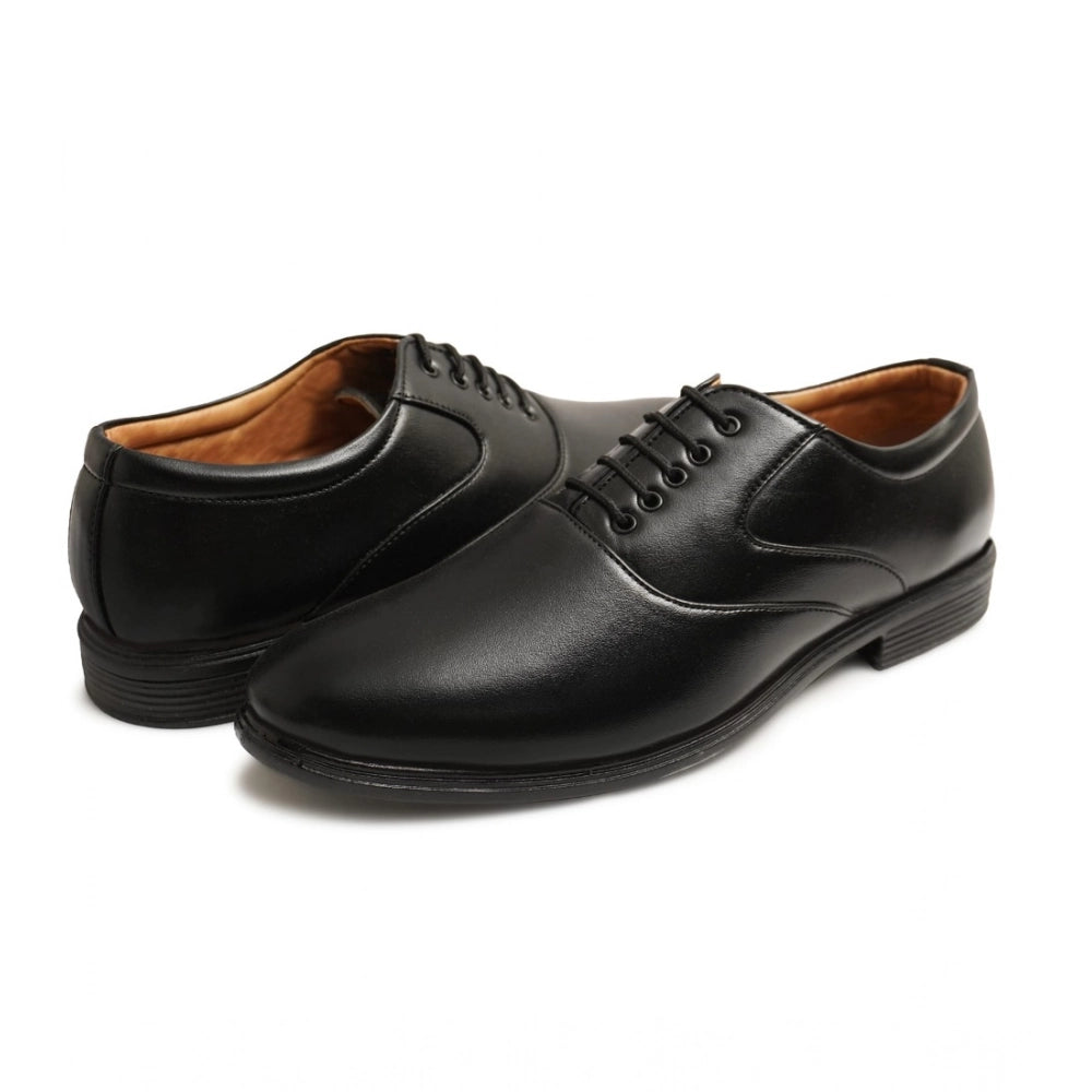 Men's Black TPR Lace-Up Dress Shoes