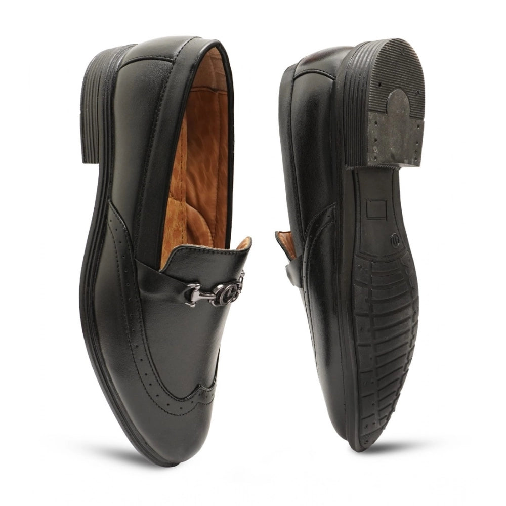 Men's Black Slip-On TPR Formal Shoes