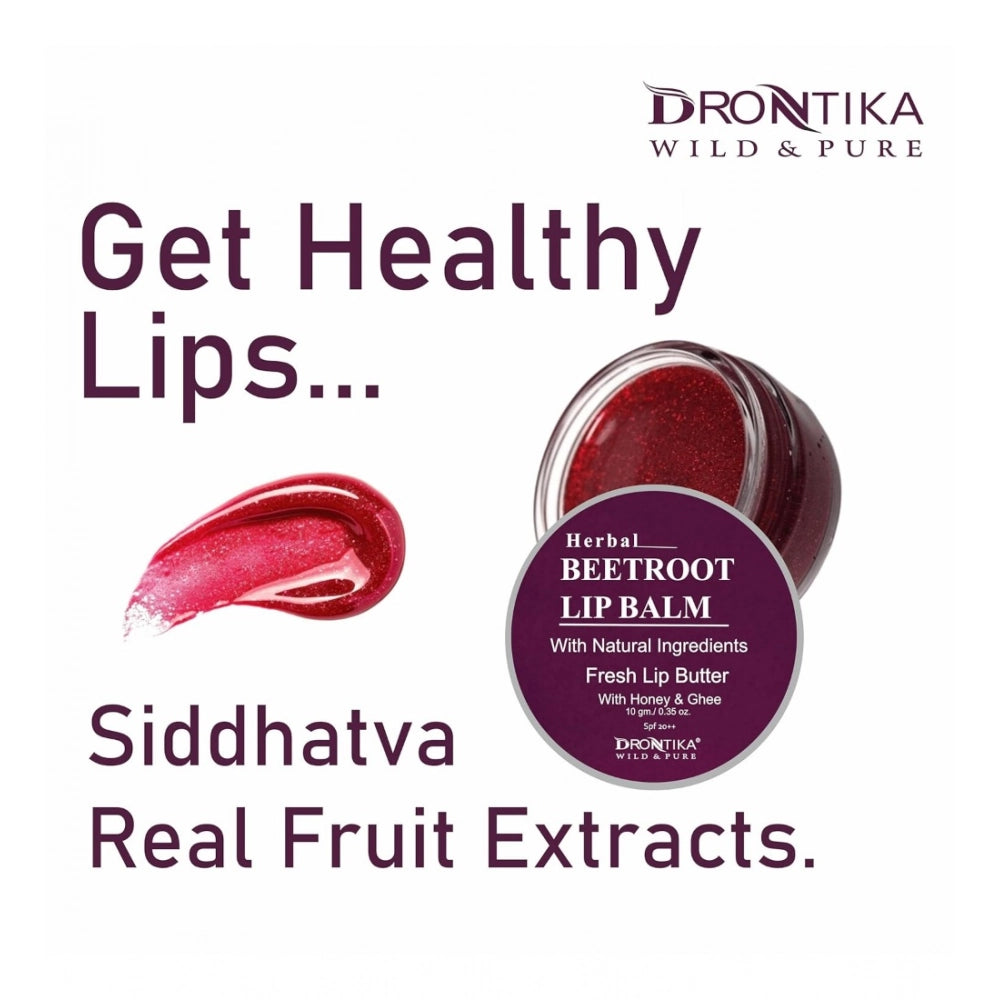 Generic Unisex Herbal Beetroot Lip Balm for Dark & Chapped Lips 10g