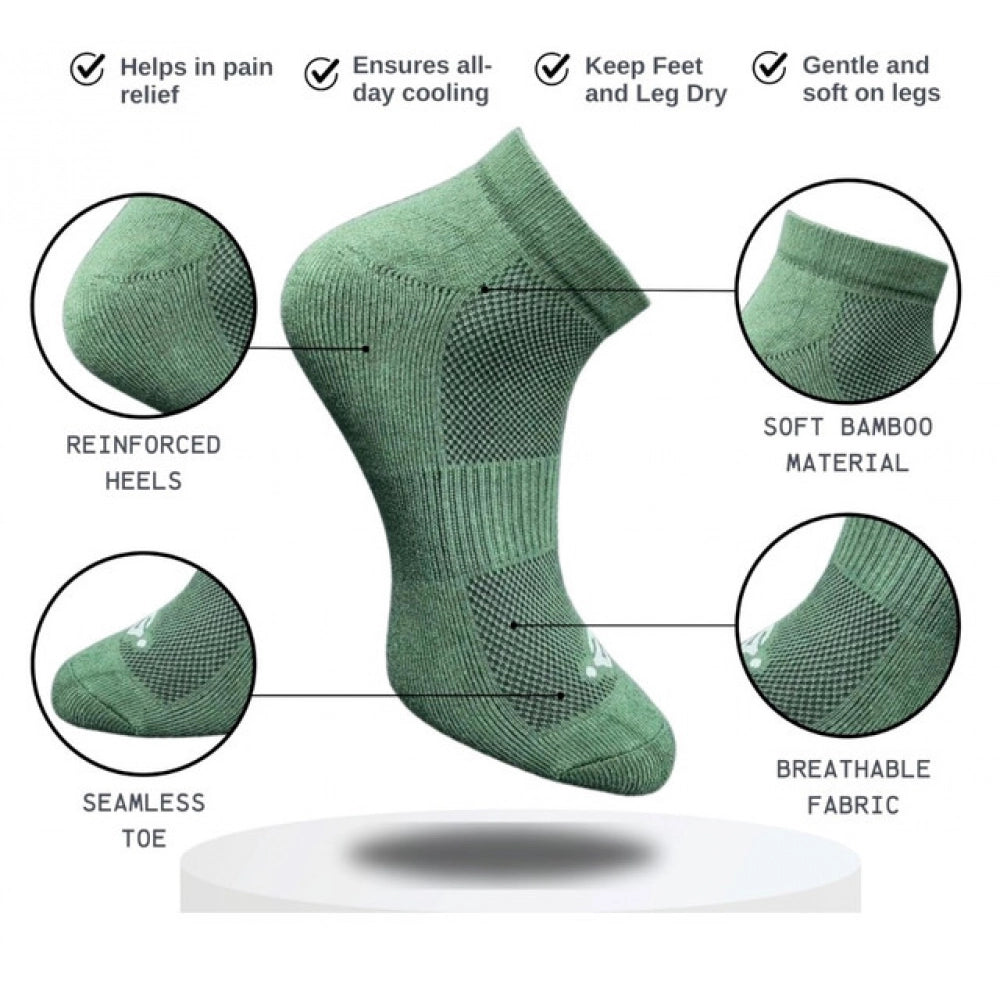 Generic 3_Pair Set Unisex Casual Cotton Printed Low Cut Socks (Multicolor)