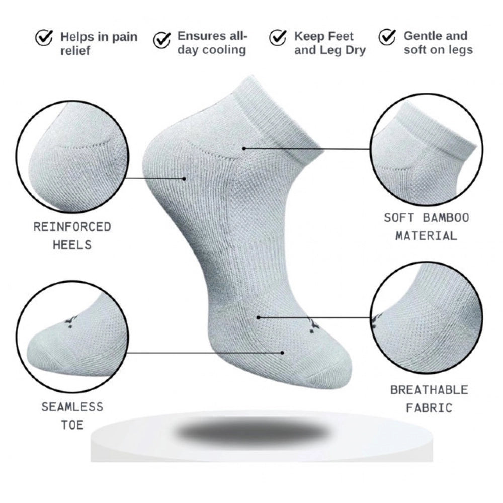 Generic 3_Pair Set Unisex Casual Cotton Printed Low Cut Socks (Multicolor)