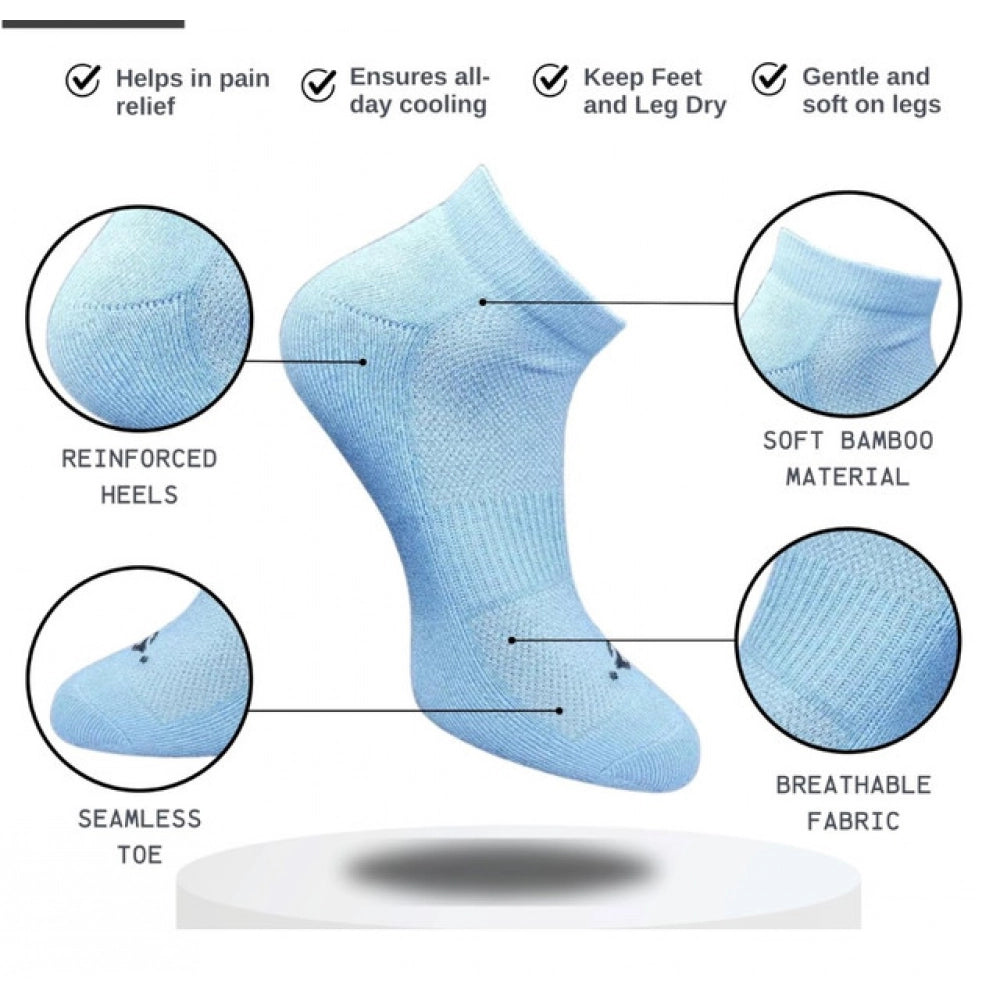 Generic 3_Pair Set Unisex Casual Cotton Printed Low Cut Socks (Multicolor)