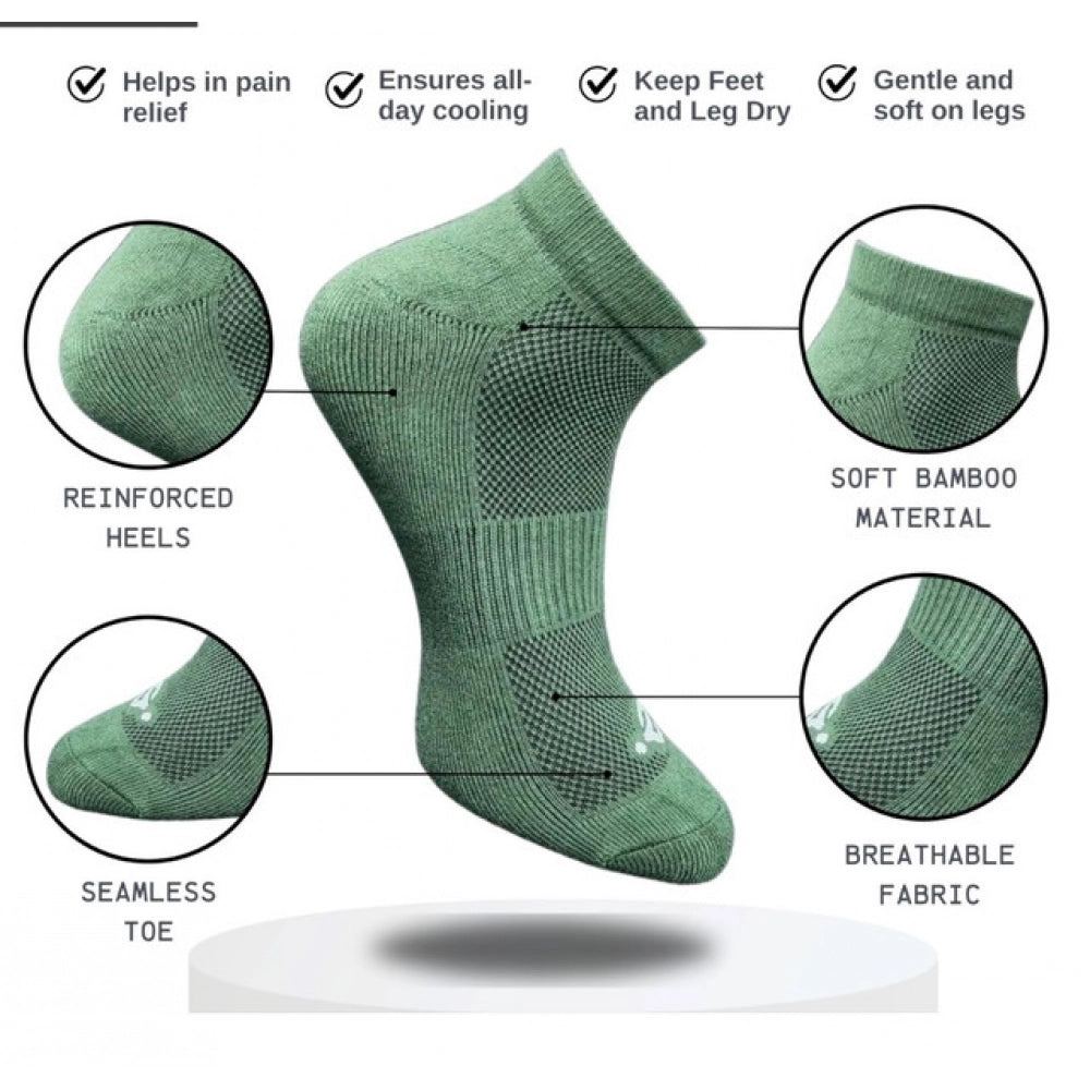 Generic 3_Pair Set Unisex Casual Cotton Printed Low Cut Socks (Multicolor)