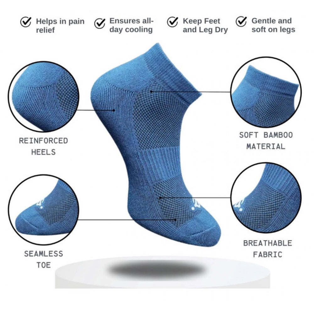 Generic 3_Pair Set Unisex Casual Cotton Printed Low Cut Socks (Multicolor)