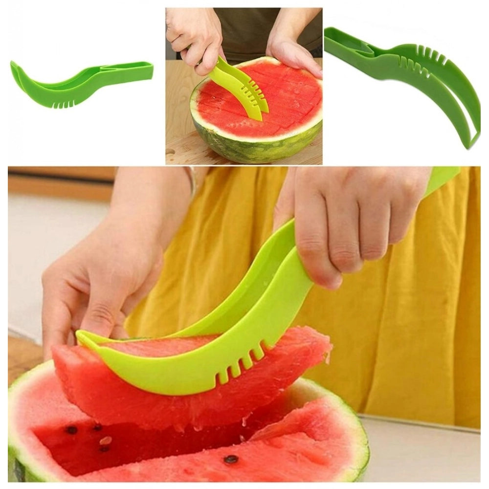 Pack of 3 Plastic Handle Watermelon Cutter Knife | Assorted