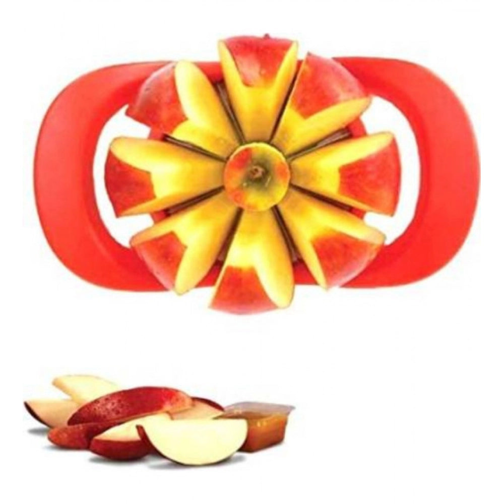 Pack of 3 Apple Cutter | Stainless Steel Fruit Slicer & Corer | Assorted