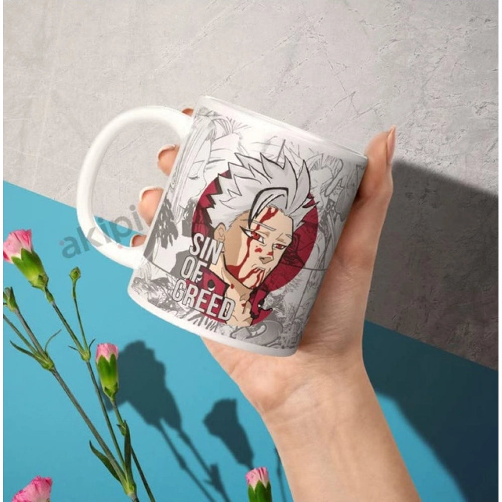 Generic Anime Ban (Sin of Greed) Ceramic Printed Coffee Mug – White