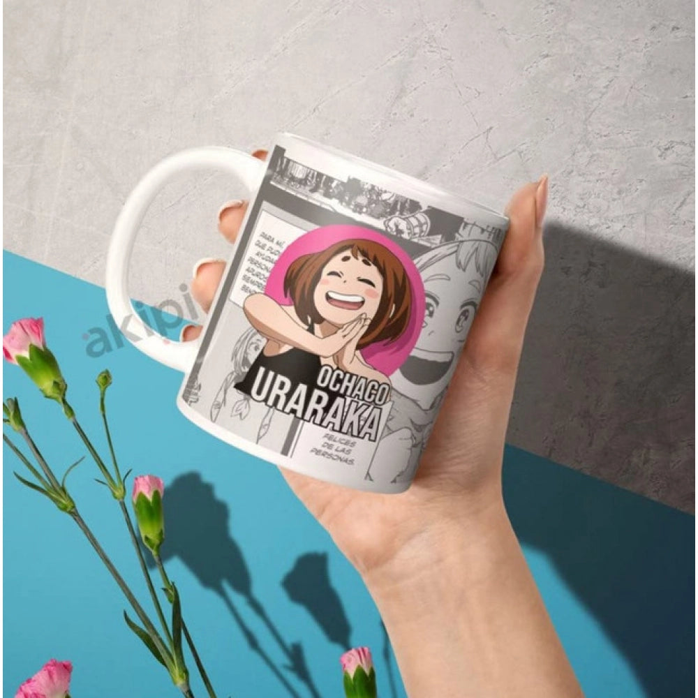 Generic Anime Ochaco Uraraka Ceramic Printed Coffee Mug – White