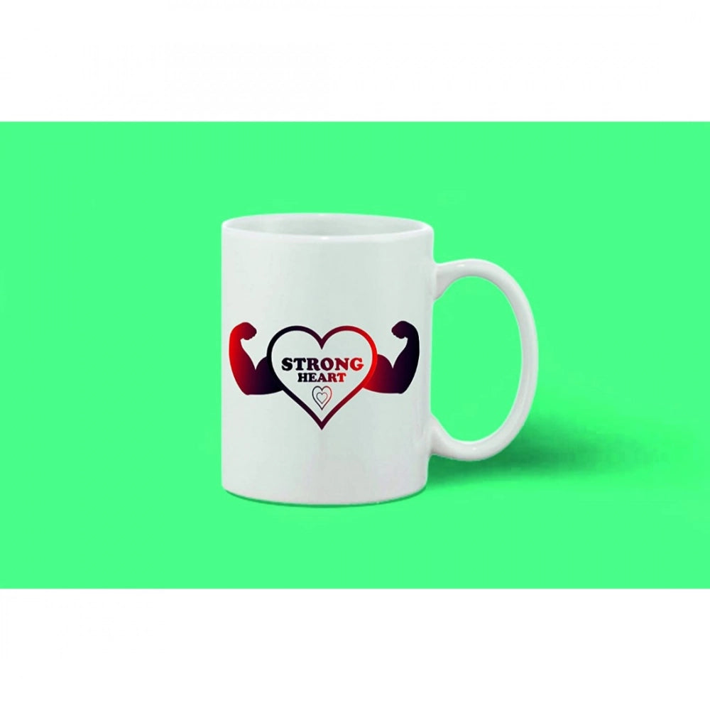 Generic Ceramic Coffee Mug – White, 11 Oz