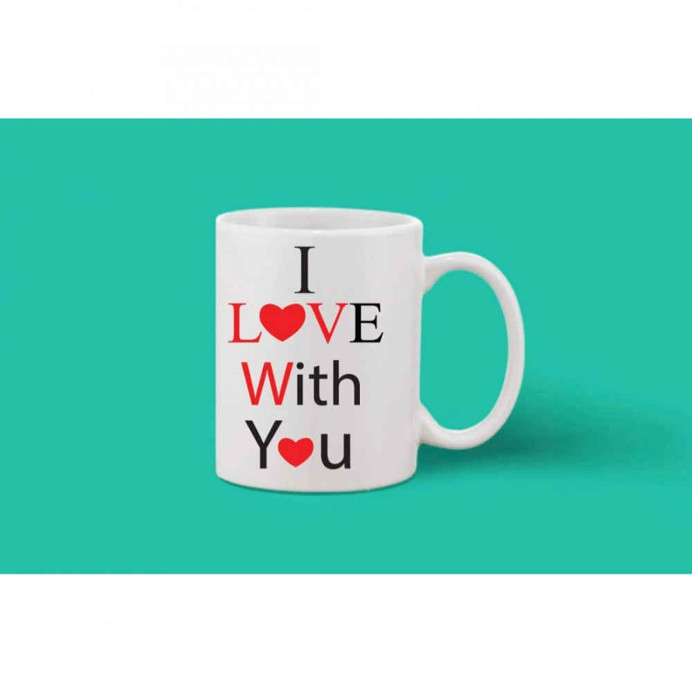Generic Printed Ceramic Coffee Mug - 1 Pieces, White, 11oz