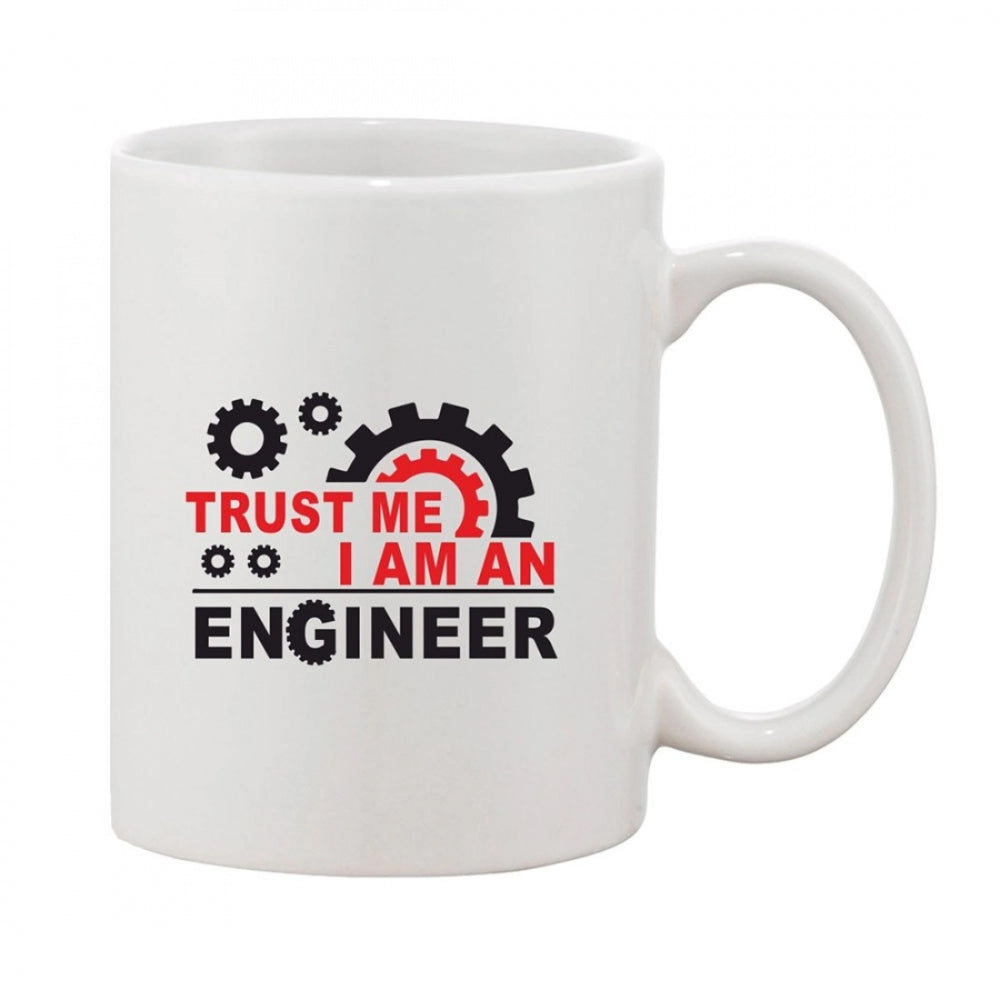 Generic Ceramic Coffee Mug – White, 11 Oz