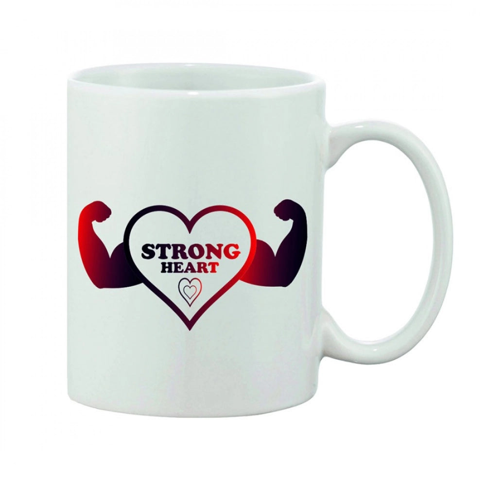 Generic Ceramic Coffee Mug – White, 11 Oz