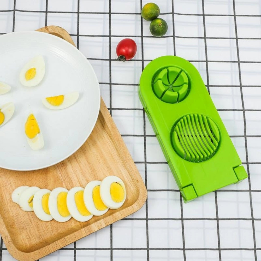 2-in-1 Egg & Mushroom Slicer Cutter – Pack of 2 | Stainless Steel Wire Chopper