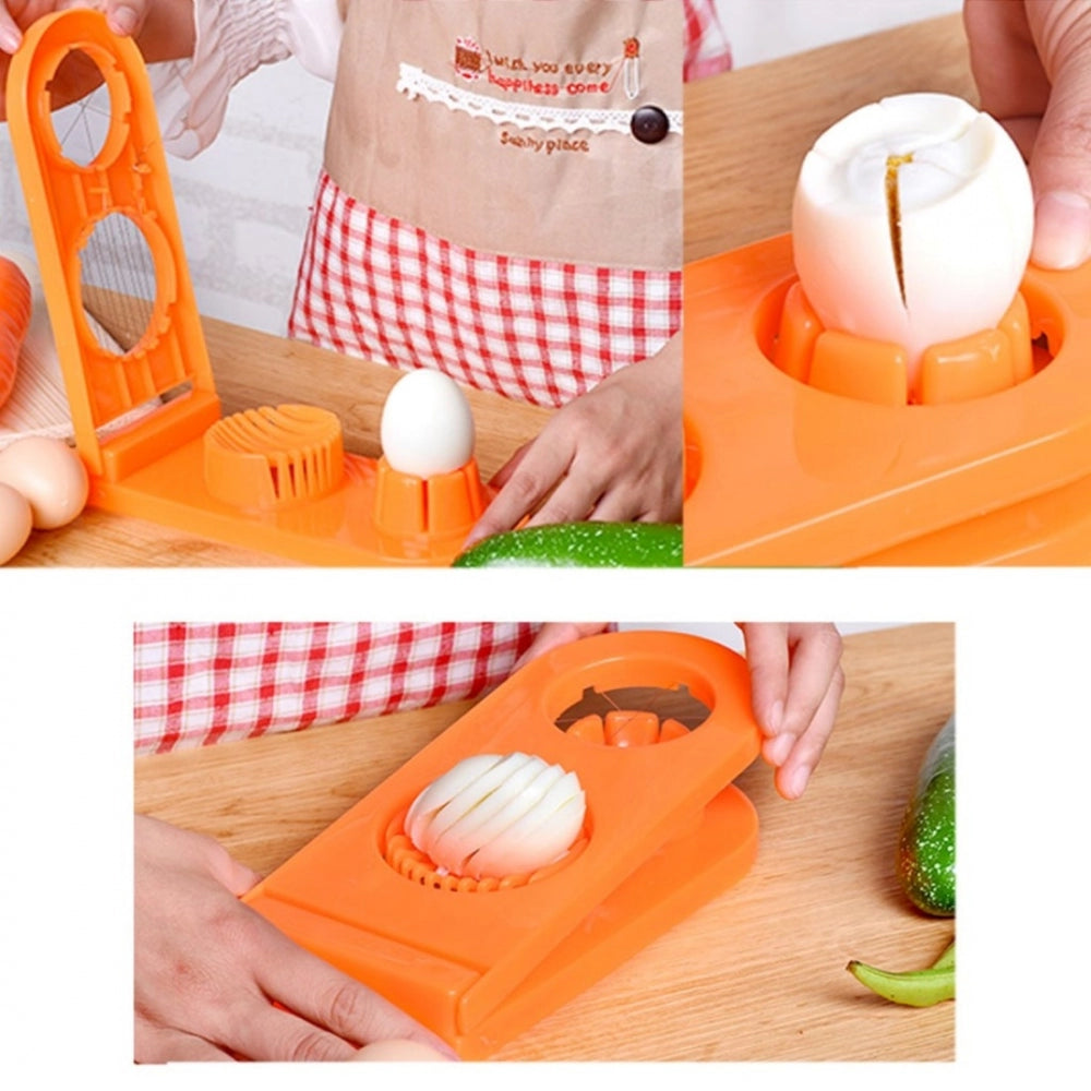2-in-1 Egg & Mushroom Slicer Cutter – Pack of 2 | Stainless Steel Wire Chopper