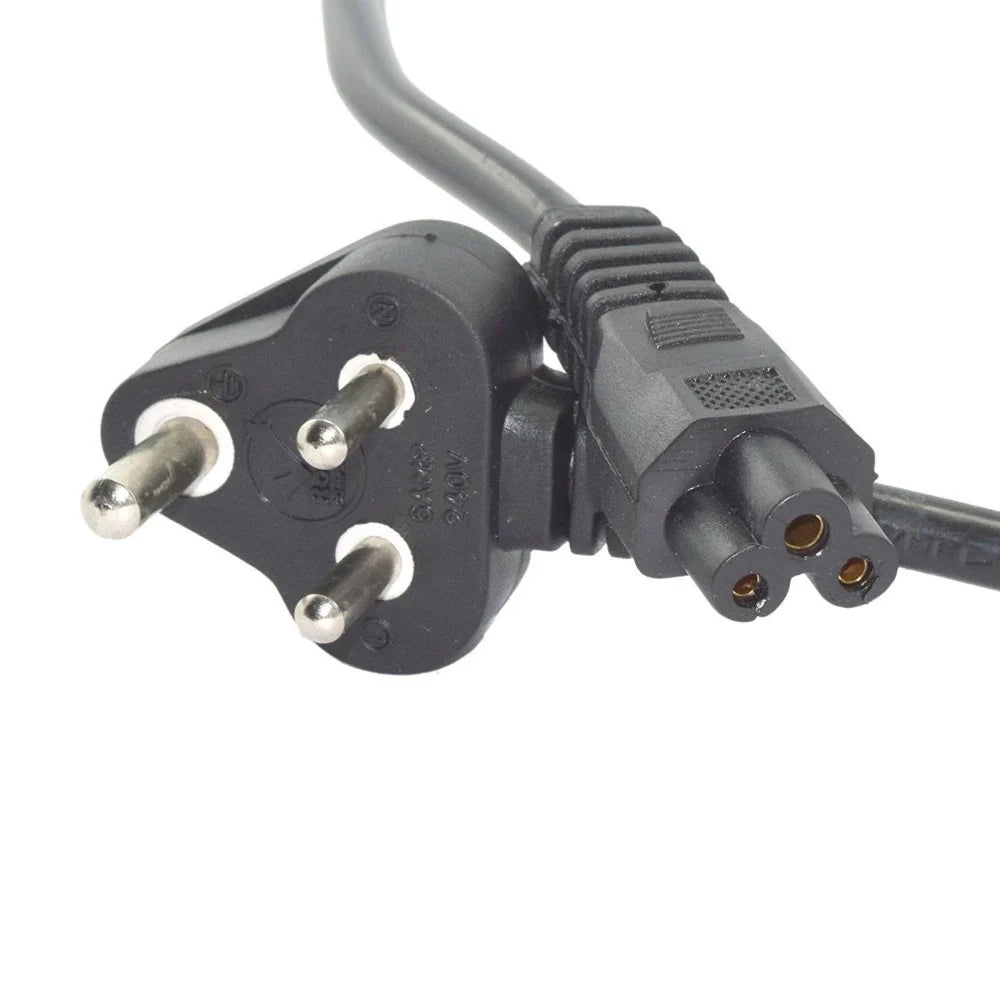 Supreme Quality 1.2 Meter 3Pin Power Cord for Laptop (Black)