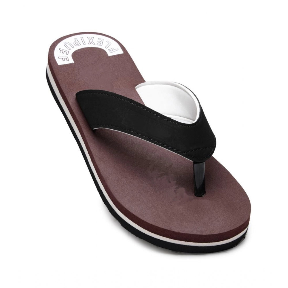 Unisex Rubber Slip-On Flip Flops – Maroon