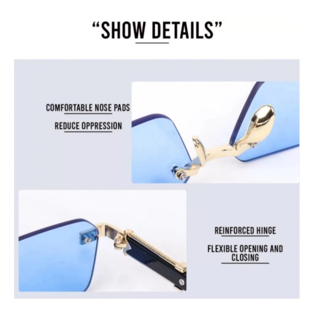Classic Unisex UV400 Protection Rectangular Sunglasses – Multicolor