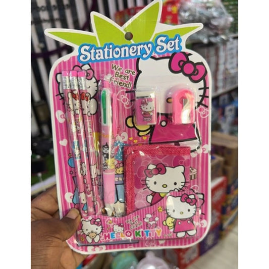 Kitten Stationery Set for Kids – Plastic Toy & School Supplies