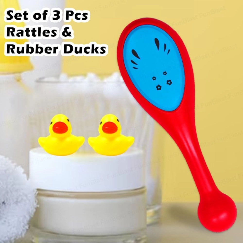Pack of 2 Rattle Sticks for Babies – Plastic Sensory Toys