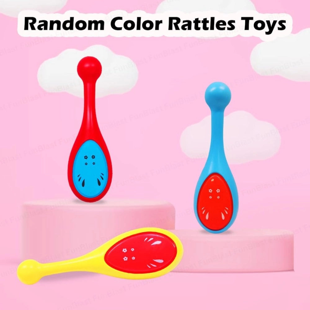 Pack of 2 Rattle Sticks for Babies – Plastic Sensory Toys
