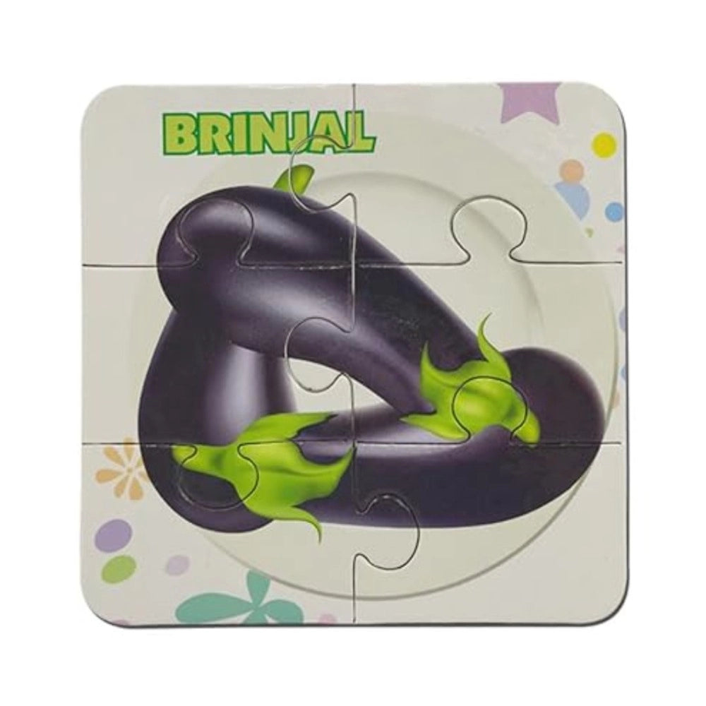 4-Pcs Vegetable Puzzle Set for Kids – Cardboard Educational Toy