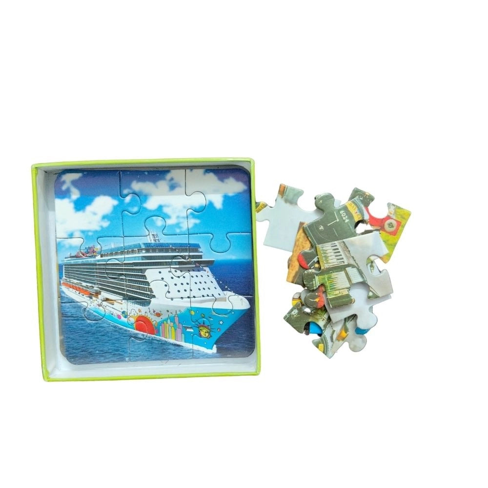 4-Pcs Transport Jigsaw Puzzle Set for Kids – Cardboard Educational Toy