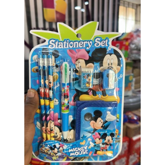 Mickey Mouse Stationery Set for Kids – Plastic Toy & School Supplies