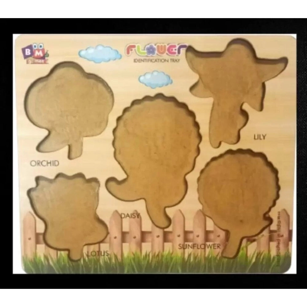 Wooden Flower Puzzle for Kids – Educational Wooden Toy | 3+ Years