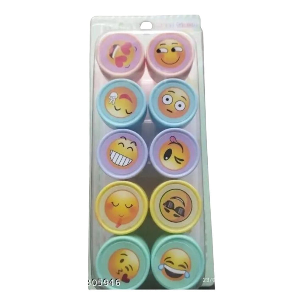 Emoji Stamp Set for Kids – Assorted Plastic Stationery