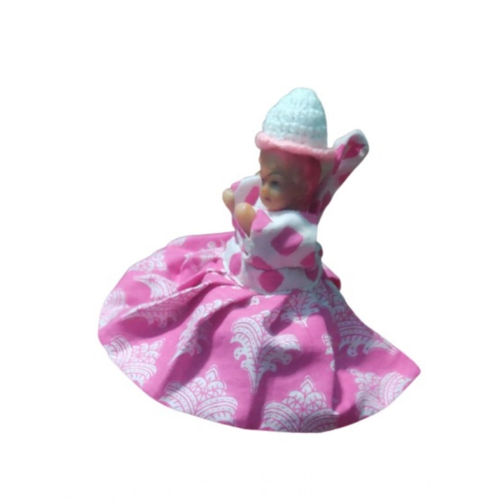 Generic Laddu Gopal Cottn Dress Size: 0 To 6 (Pink)