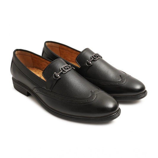 Men's Black Slip-On TPR Formal Shoes