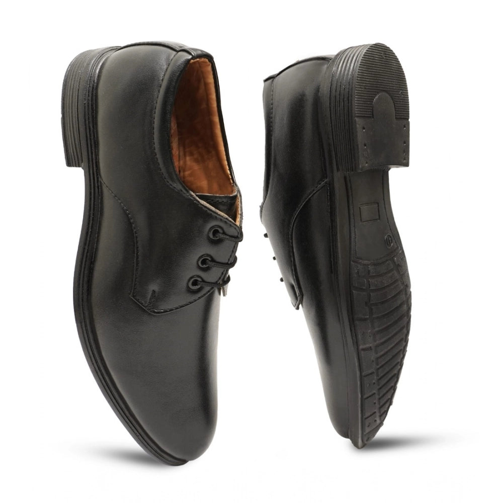 Men's Black Lace-Up Formal Shoes
