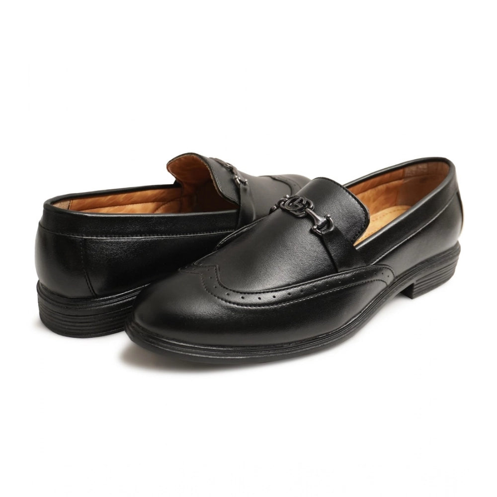 Men's Black Slip-On TPR Formal Shoes