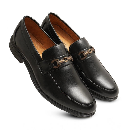 Men's Black Faux Leather Formal Shoes
