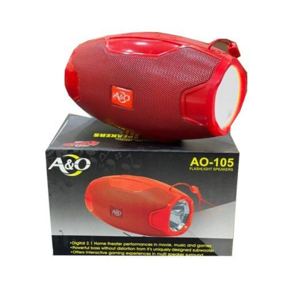 AO105 Wireless Bluetooth Speaker – Red Portable Speaker