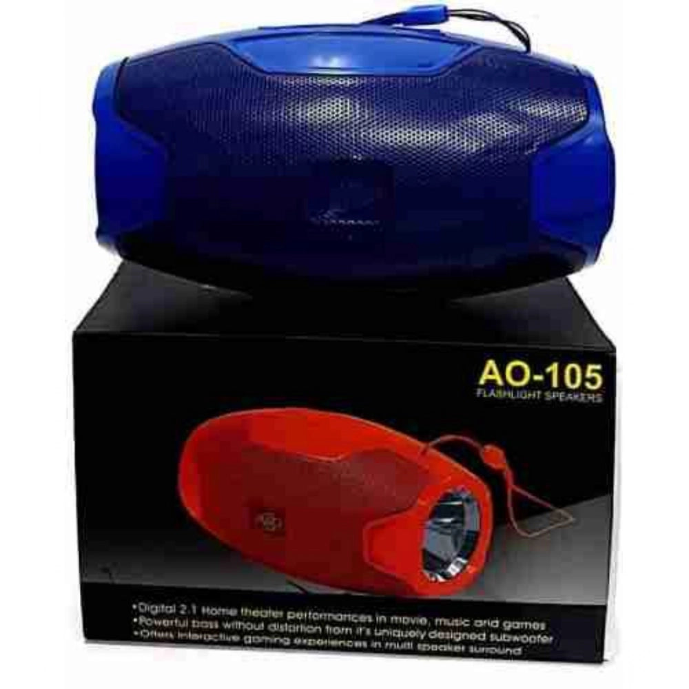 AO105 Wireless Bluetooth Speaker – Blue Portable Speaker