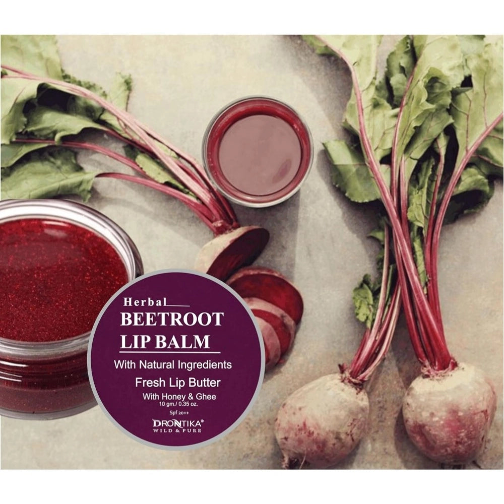 Generic Unisex Herbal Beetroot Lip Balm for Dark & Chapped Lips 10g