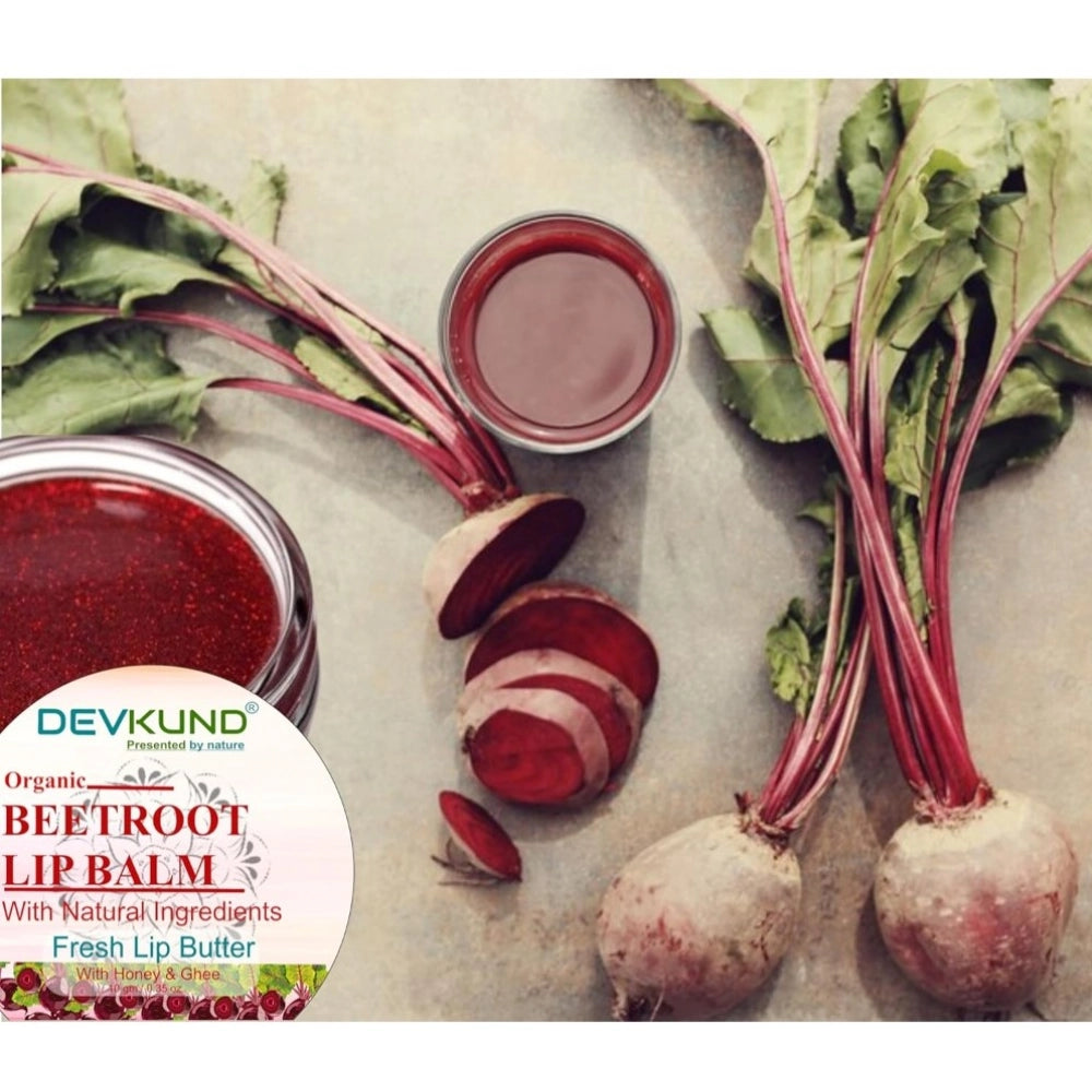 Generic Unisex Herbal Beetroot Lip Balm for Dark & Chapped Lips 10g