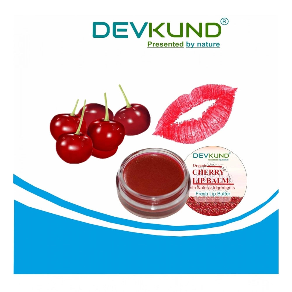 Generic Unisex Herbal Cherry Lip Balm for Dark & Chapped Lips 10g
