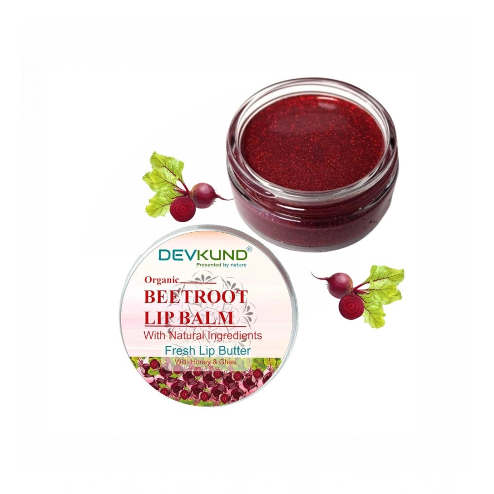 Generic Unisex Herbal Beetroot Lip Balm for Dark & Chapped Lips 10g