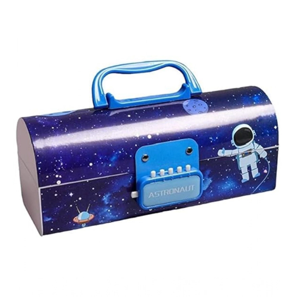 Generic Multicolor Suitcase Style Plastic Pencil Box with Password Lock
