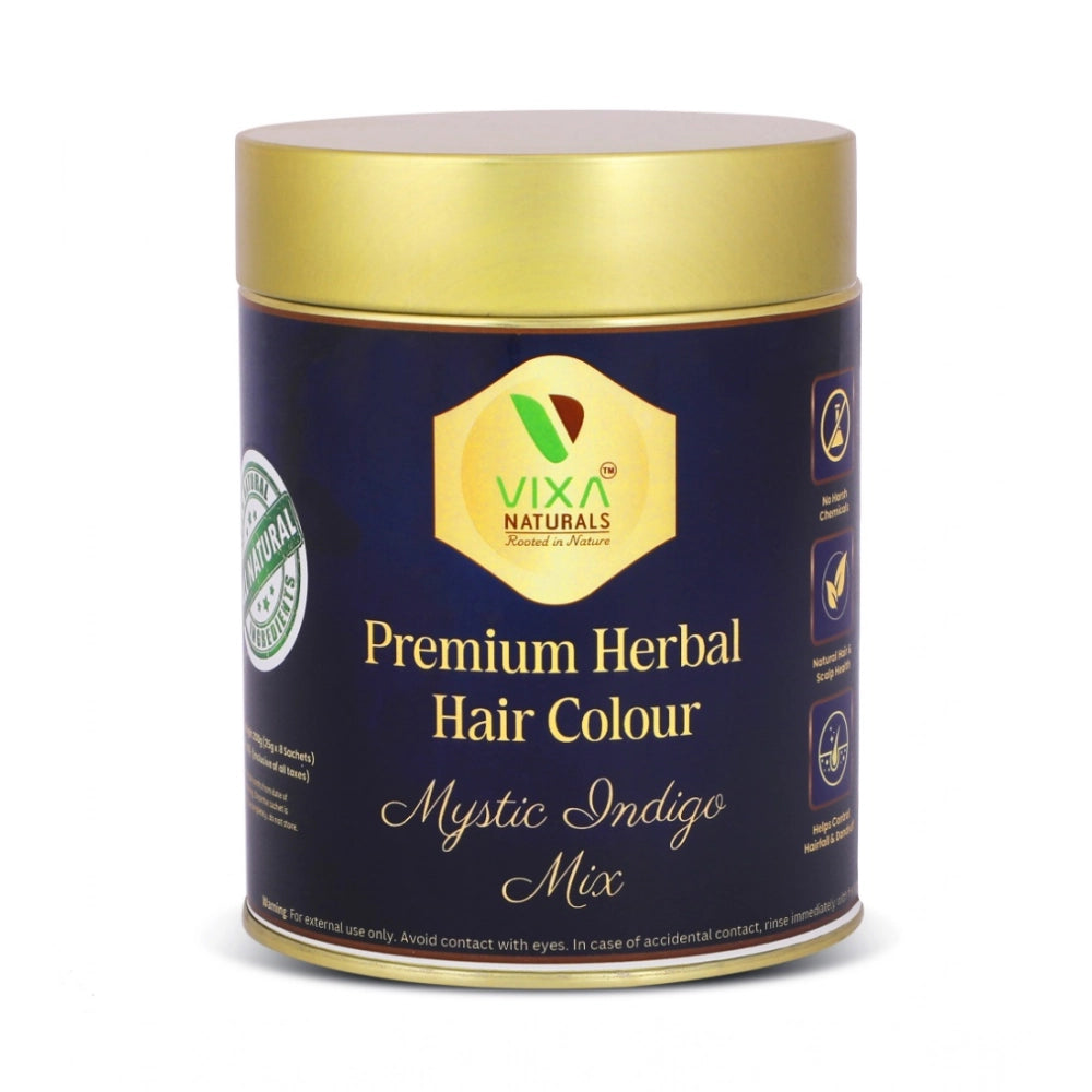 Women's Vixa Naturals Indigo Mix Hair Color | Herbal Henna Powder 25g x 8