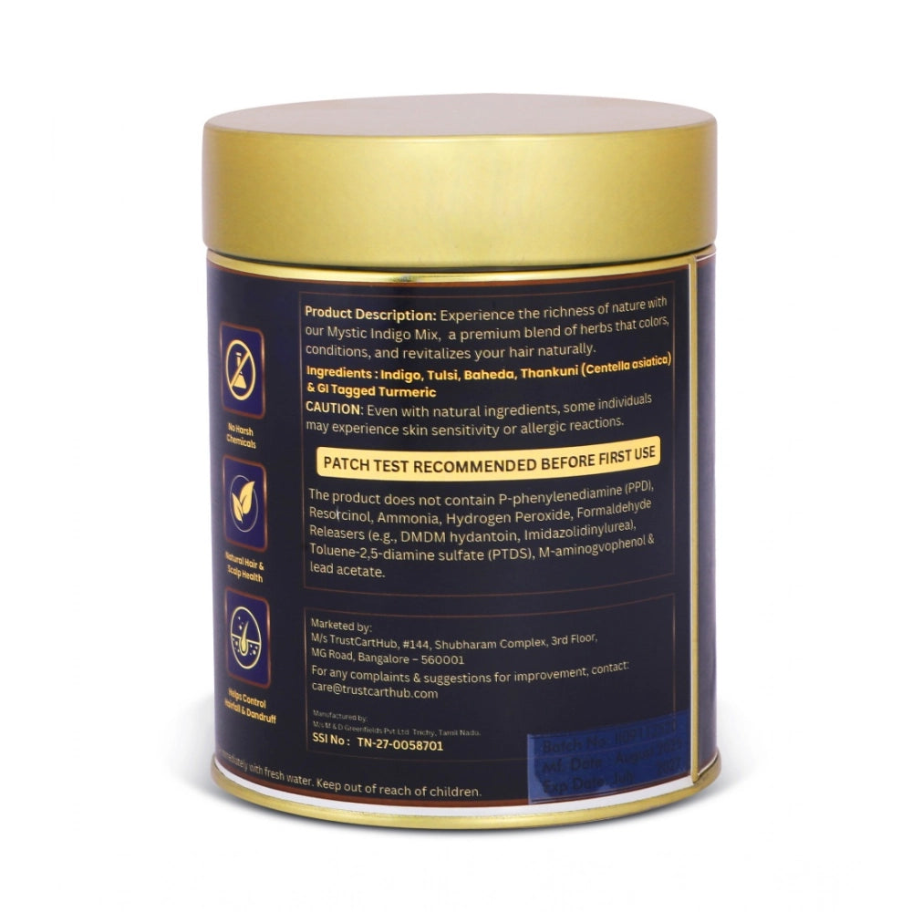 Women's Vixa Naturals Indigo Mix Hair Color | Herbal Henna Powder 25g x 8