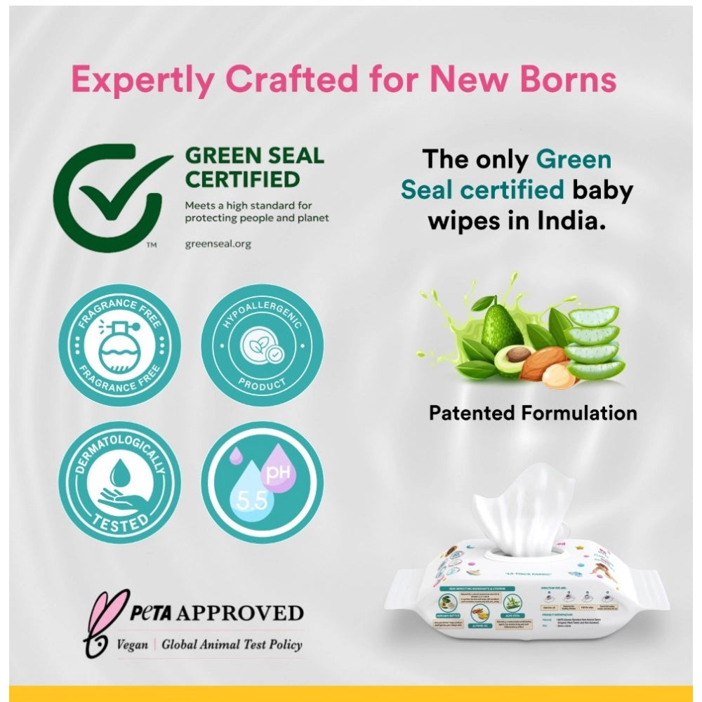 Moisturizing Baby Wipes with Aloe Vera & Almond Oil