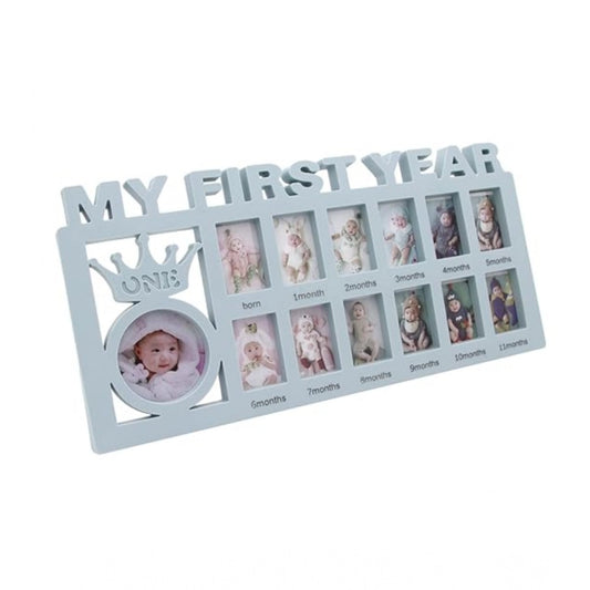 Generic Acrylic Newborn Baby First Year Photo Frame Multicolor